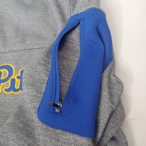 University Of Pittsburgh Pitt Panthers Colosseum Men M Jacket Gray Full Zip Up - Picture 7 of 11
